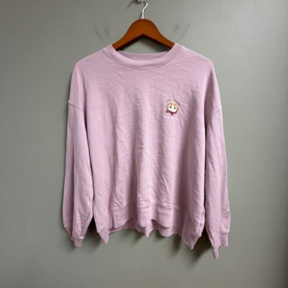 Uniqlo Mofusand Womens Sweatshirt Size L Cats Casual Graphic Streetwear‎ Cotton